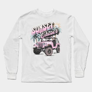 Sunset Chaser Jeep Long Sleeve T-Shirt